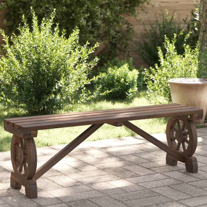 Chaise ergonomique - Magnifique Banc de jardin et terrasse 115cm bois de sapin massif 115x28x395cm5807