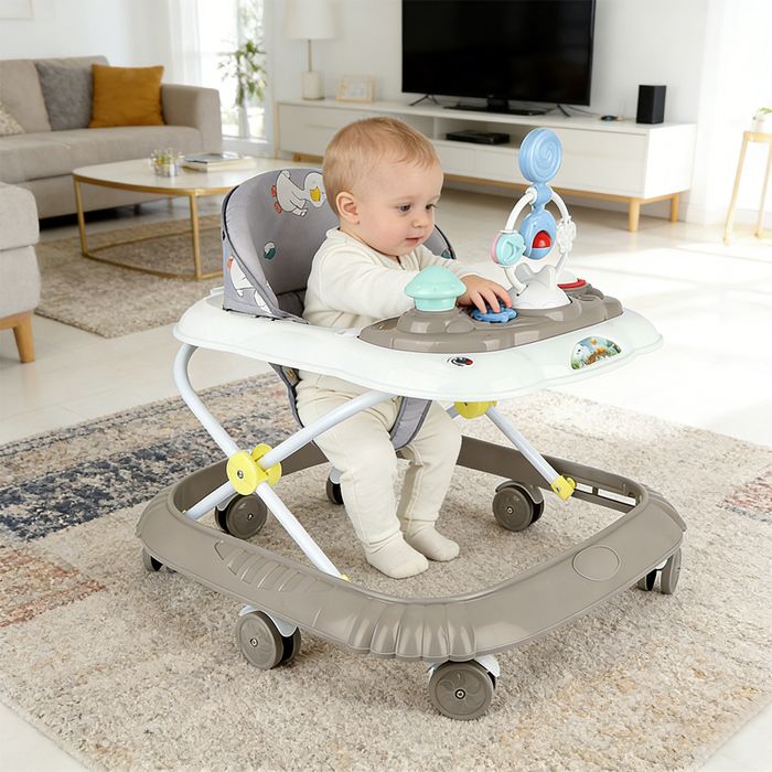 OOBEST-Youpala -Trotteur Pour Garçon -Hauteu Réglables + Pliable - Pour 8+ Mois - Plastique - Avec De La Musique-58*55*65cm-Marron OOBEST-Youpala -Trotteur Pour Garçon -Hauteu Réglables + Pliable - Pour 8+ Mois - Plastique - Avec De La Musique-58*55*65cm-Marron