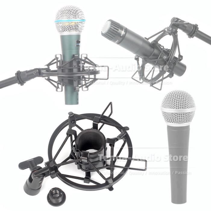 Anneaux Calandre Microphone Caoutchouc Bleu | Compatible Beta58A/87A | Protection Contre L'Usure | Studio, Live