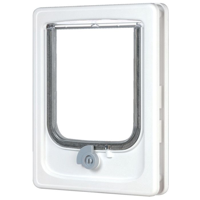 Meilleurs prix pour Chatière 4 positions blanc pour chat - animallparadise 20 Blanc