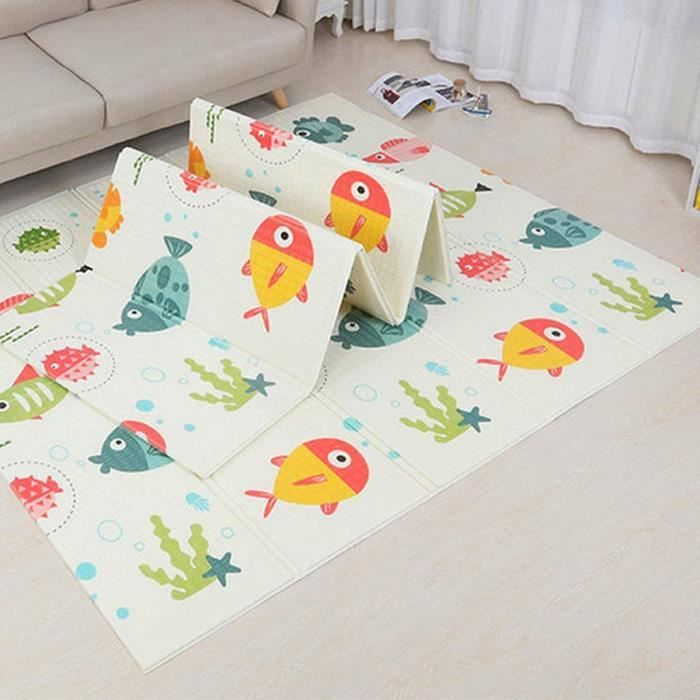 Tapis De Jeu Pliable Double Face Pour Bebe 0x180 Cm Pour Nourrissons Tout Petits Enfants Utilisation Interieure Ou Exterieure Cdiscount Puericulture Eveil Bebe