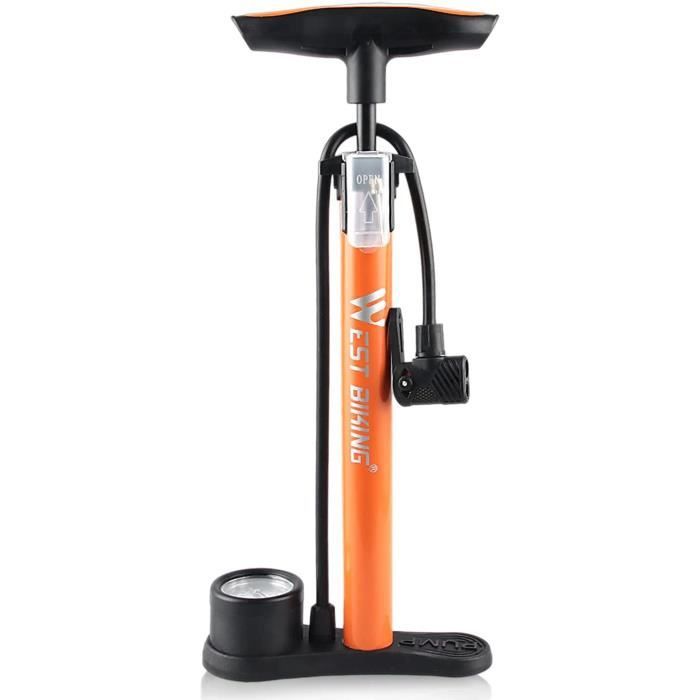 Pompe à Pied Haute Pression, Pompe à Pied Haute Pression, Pompe à Pied Portable Pour Voiture, Moto, Vélo, Pompe à Air Avec Manomètre