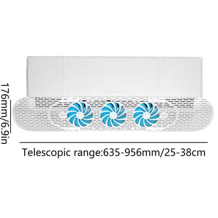 2 Déflecteurs Universels Ronds Pour Climatisation Voiture - Ventilation Tableau De Bord RV Bus