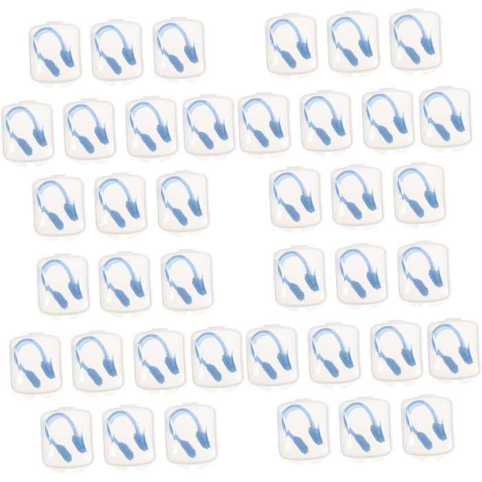 Pince-Nez Natation 5 Pièces - Silicone Souple Adultes/Enfants - Protection Nez Eau - Apprentissage Nage