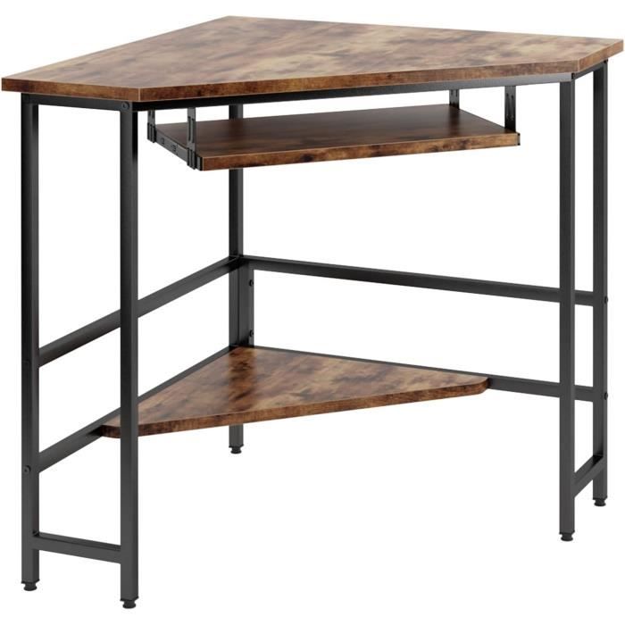 NEED petit bureau d'angle avec support pour clavier, couleur rétro
