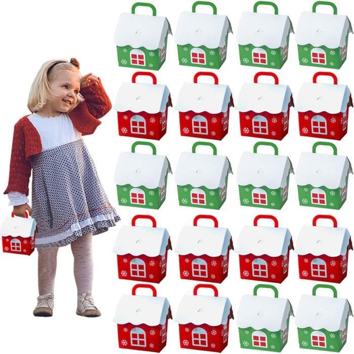 12 PCS Coffrets Cadeaux Joyeux Noël Boîtes À Biscuits Pignon