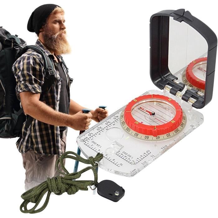 Huiya- Boussole En Laiton Dextrieur Boussole Portable Extrieure Boussole De Poche Pour Le