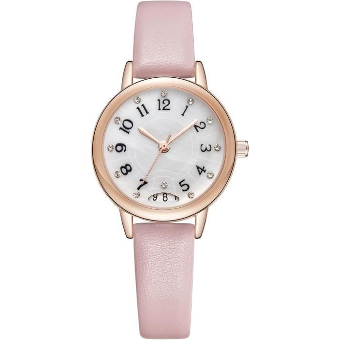 Petite Montre Femme Silverora Montre Femme Bracelet Cuir