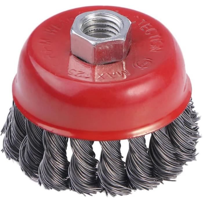 Brosse De Nettoyage à Long Manche – Tête 20 Cm En Acier Inoxydable – Pour Décapage Mousse Et Saletés Tenaces – Idéale Sols, Joints, Façades