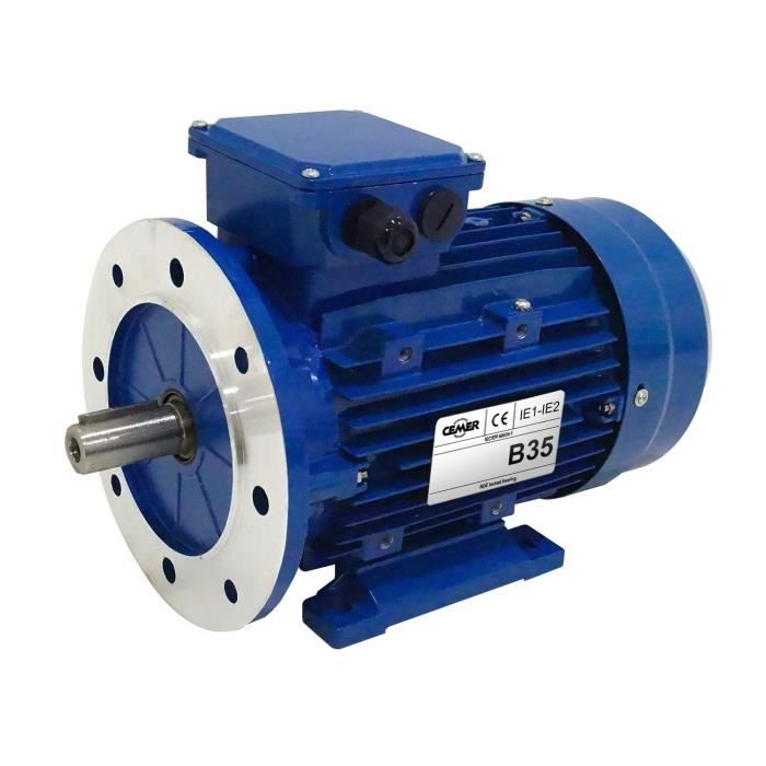 Moteur électrique Triphasé 230/400 V 1 Cv Cemer Ms 0,75 Kw 1500 Tr/min