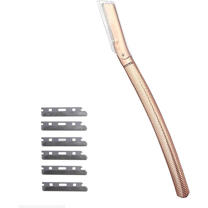 Lot De 3 Rasoirs Jetables Pour Sourcils Et Barbe - Marque Eleganza, Couleur Multicolore