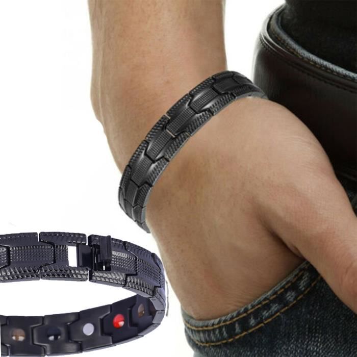 Bracelet Magnétique Pour Homme En Fibre De Carbone Avec Acier Bracelet Magnétique Pour Homme En Fibre De Carbone Avec Acier