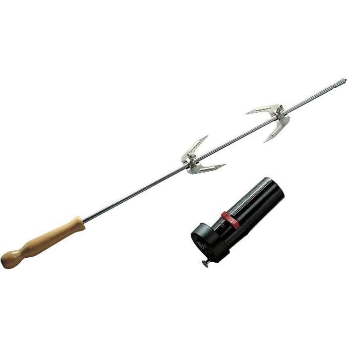 Tourne broche electrique universel pour barbecue au charbon de bois