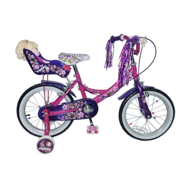 Vélo Enfant 14 Pouces Avec Roues Stabilisatrices Et Panier - Pour 3 à 7 Ans, Cadre Acier, Siège Et Guidon Réglables, Freins Avant/arrière - 5