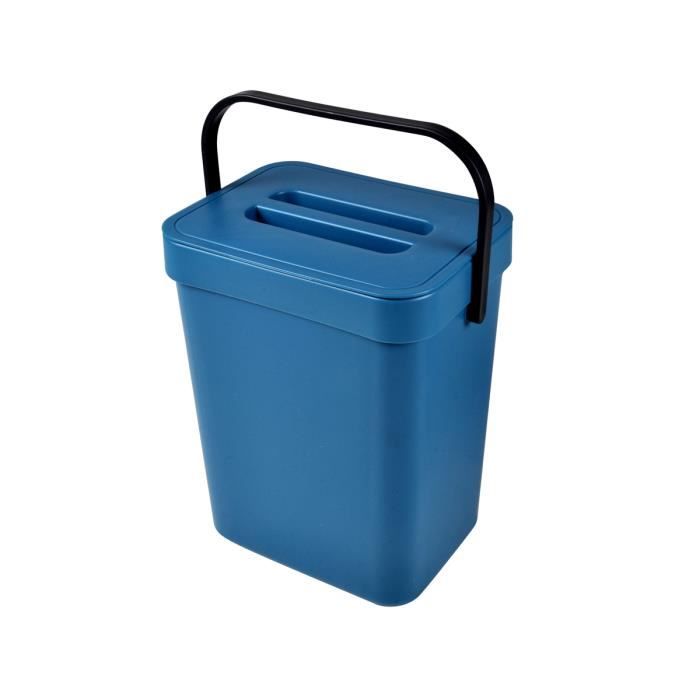 Poubelle de Compost Accrochable Merle 3L Bleu Givré | Leroy Merlin