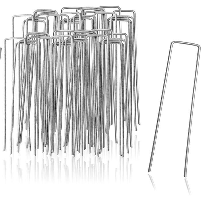 Lot de 4 ancrages de terre robustes à visser de 45,7 cm - Piquets de