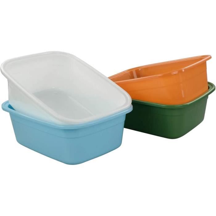 Bassine Rectangulaire Hummelladen - 12 Litres, 39x32cm, Vert, Plastique Alimentaire, Superposable - 5