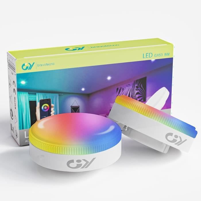 Aigostar Ampoule Connectée WiFi G45 E14 6.5W RGB+CCT 16 Millions Couleurs - Lot De 6 Compatible Alexa Google Home