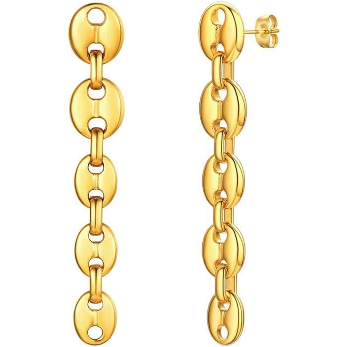Boucles D'oreilles Puces Cara Grain De Cafe Or Jaune - 13180191718R00 • Marc Orian | Bijouterie en ligne