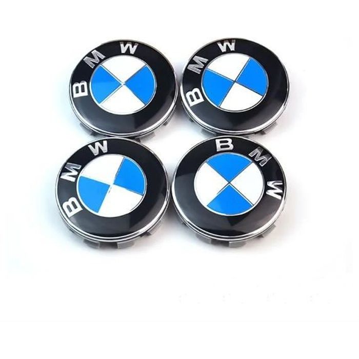 4PCS Logo BMW 56mm Centre De Roue Cache Moyeu Jante emblème bleu blancjantes insigne pour Série 3 Série 5 X1 X3 X5 X6