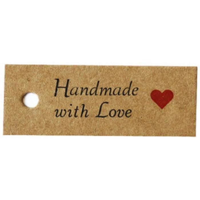 Lot De 100 Étiquettes Cadeaux Blanches Avec Cœur Et Corde De Jute 20m - Parfait Pour Mariage Et Noël