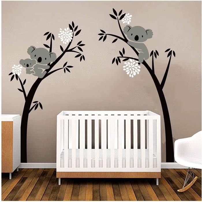 Koala Arbre Stickers Muraux Mon Baby Dad Koala Branches Stickers Autocollant Adhesif Mural Pour Chambre Enfants Bebe Nursery 1003 Cdiscount Maison