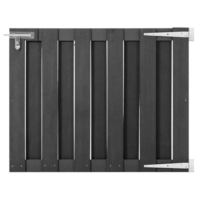 Porte de jardin JILL - Stable Portillon WPC 100x80 cm Gris ®F2018m