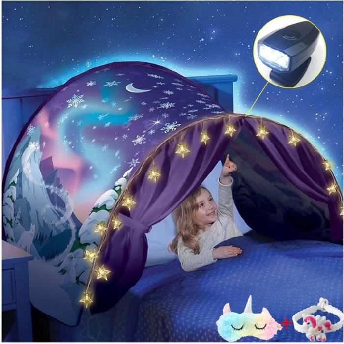 Tente De Lit BORNA Queen Size – Auvent Pour Lit, Canopy Noir – Portable, Intérieur/extérieur – Neuf Sans Boîte