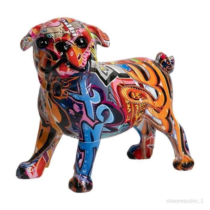 Grande Figurine Rakso Caniche Blanc Dansant - 20,5 Cm - Décoration Animaux