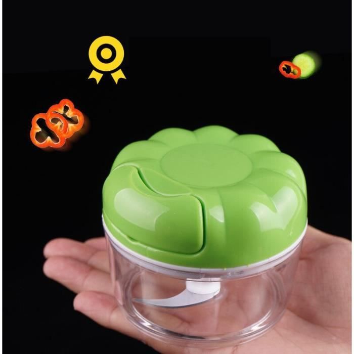 Hachoir Oignons Cdiscount Hachoir à Oignons Manuel - Coupe-Légumes Avec Corde, Lames Acier Inoxydable, Pour Viande, Herbes, Noix, Facile à Nettoyer Mini Hachoir