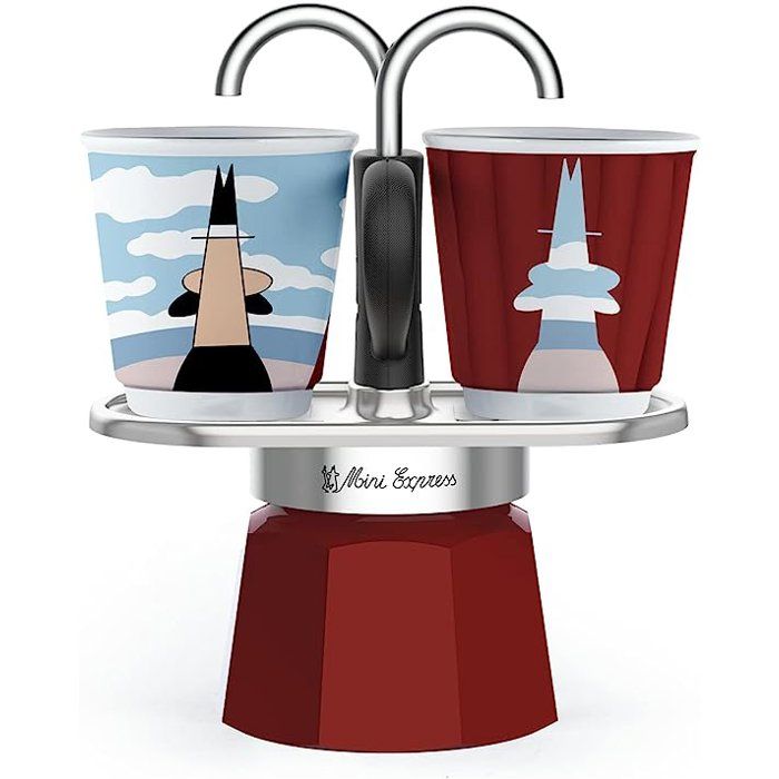 Cafetière Moka Bialetti Mini Express Arte Kandinsky – 2 Tasses, Aluminium - vue 9