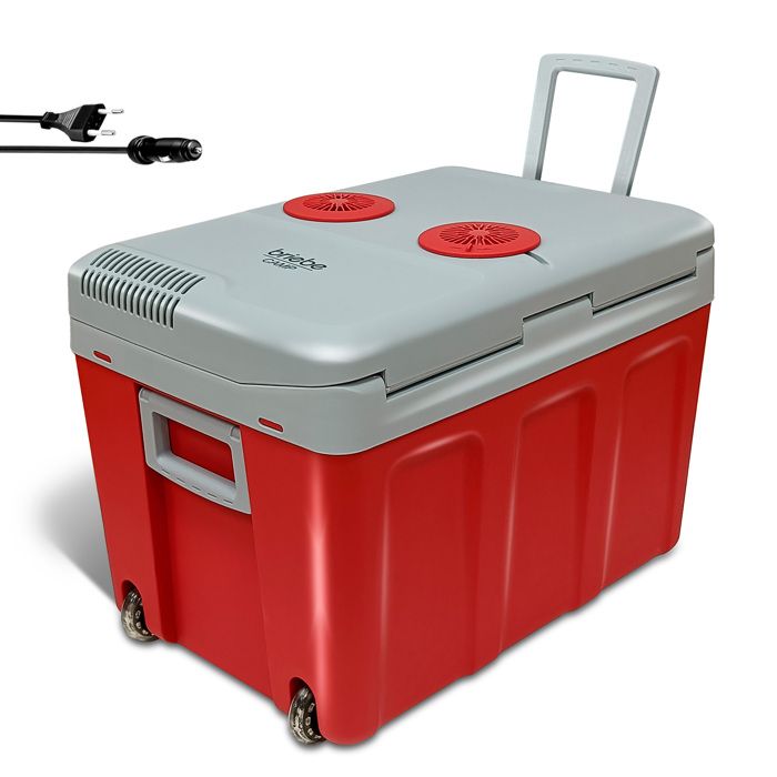 Glacièr Élctriqu Portabl 28 Litrs, 12V / 220 - 240V Voitur T Camping 55 Rouge Briebecf1153red 8435739803882