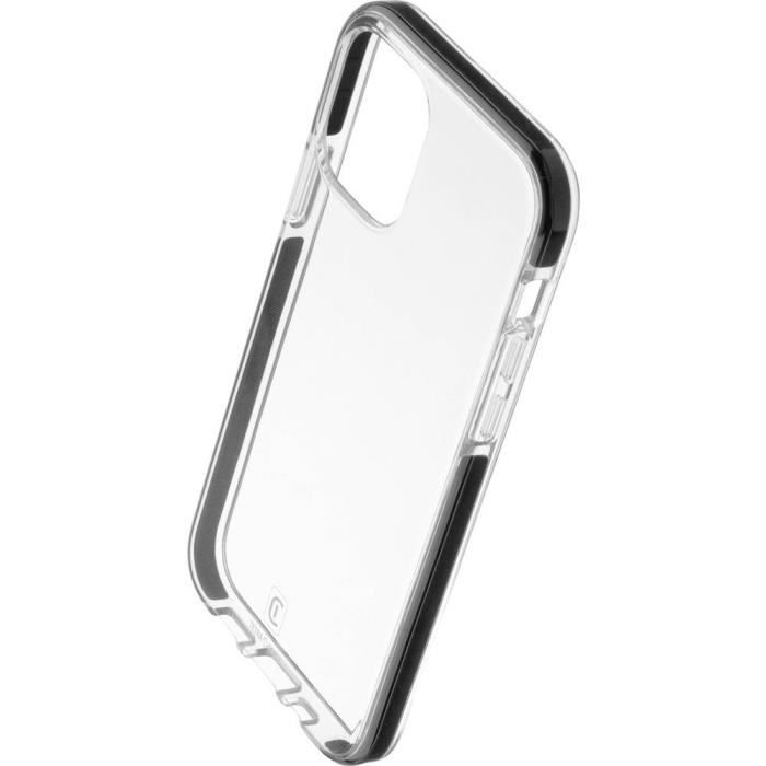 Cellularline TETRACIPH12T Coque arrière Apple iPhone 12 mini noir, transparent