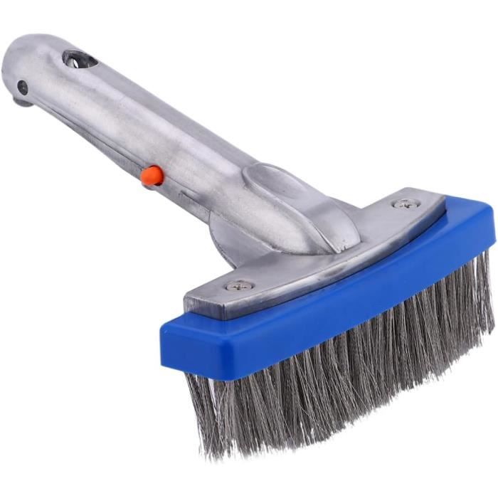 ANKROYU Brosse Piscine Acier Inoxydable - Nettoyage Parois Et Fond Efficace Avec Poils Dur