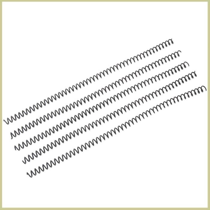 Bobines De Reliure Spirale Plastique - 38 Mm De Diamètre, Capacité 310 Feuilles - Lot De 18 Pièces - Pas 4:1 - 12