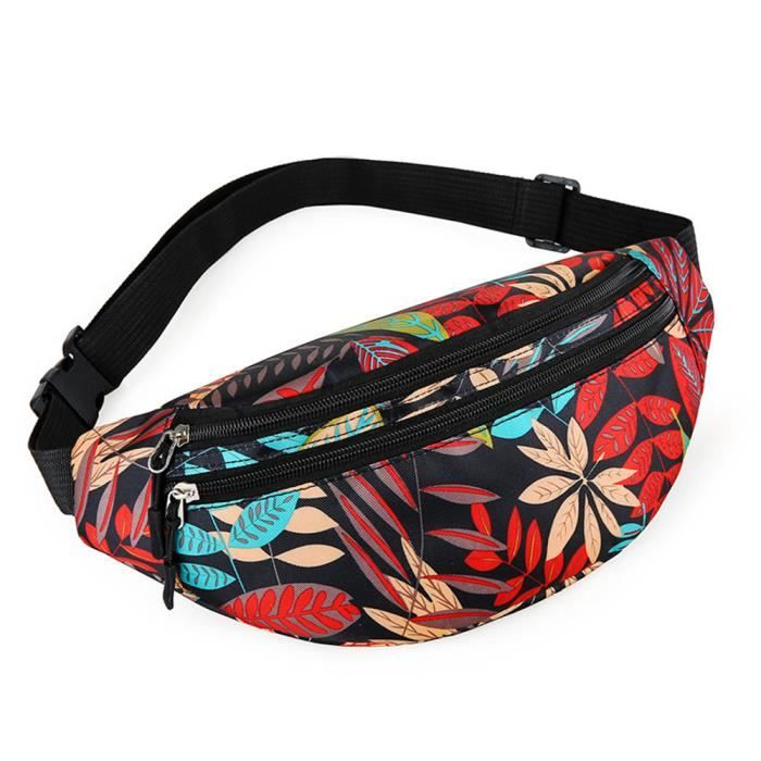 DAMILY Sac banane sacoche ceinture multi poches fermetures