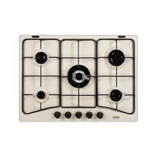 DeLonghi SF 57 AVT Intégré Cuisinière à gaz Sable Au milieu Rotatif En haut devant - vue 2