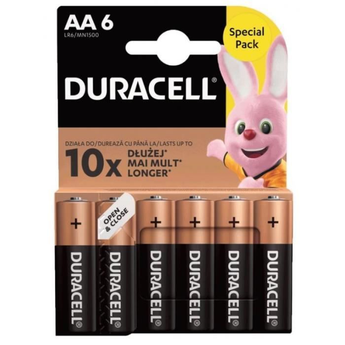 Duracell Basic AALR6 blister 6pcs 5000394152458 - vue 2
