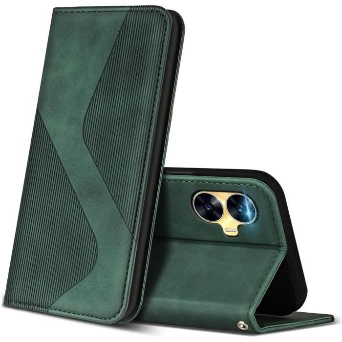 Cover Armor COMAKU Per Realme C55 4G: Custodia TPU+PC Con Anello Porta E Supporto Magnetico, Argento - 4