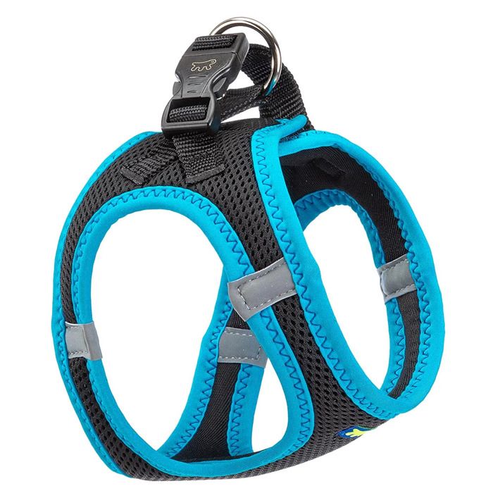 Comparer les prix de Ferplast harnais pour chien Kaori polyester noir/bleu 32-36 cm