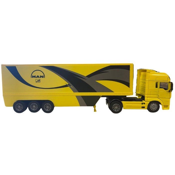 Camion miniature de collection - NEWRAY - MAN TG18.410A avec remorque container - 1/32