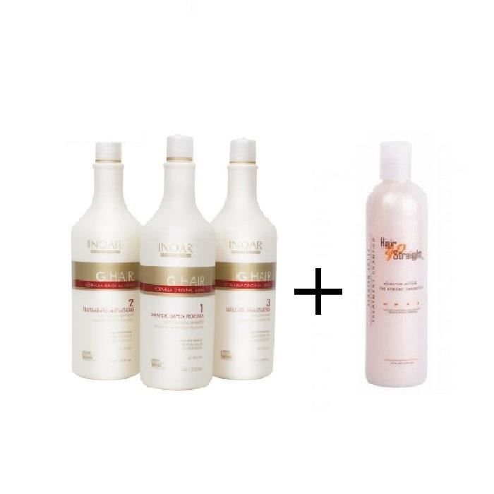 Kit De Lissage Brésilien Inoar GHAIR + Shampoing Offert - Neuf, Soin Capillaire