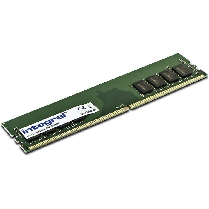 Mémoire RAM PC 16Go DIMM DDR4 Integral PC4-21300 2666 Mhz - vert - TU