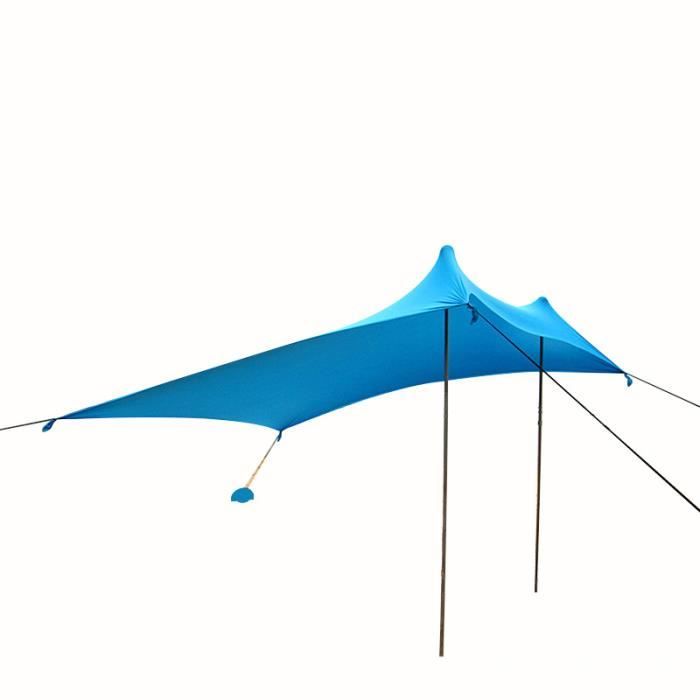 Tente De Plage Anti-UV 50+ 3 Places - Familiale Avec Portes Avant/Arrière - Portable Et Stable