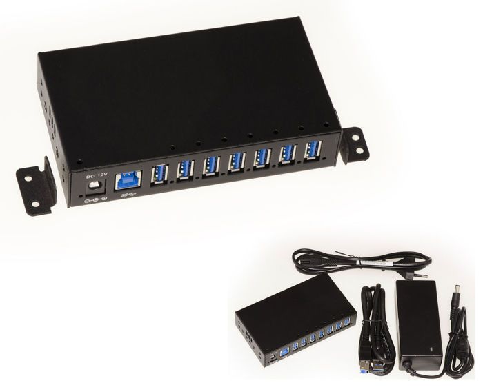 Convertisseur USB Vers 8 Ports RS232 DB9 - Boîtier Métal Rackable, Compatible Windows/Linux, 230400 Bps - 13