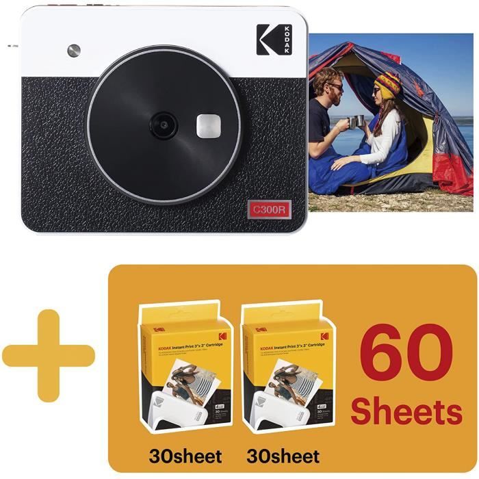 Kodak Mini Shot 3 Retro, Appareil Photo Instantané Argentique avec  Imprimante Photo Portable Intégrée, Compatible iOS et Android - Cdiscount  Appareil Photo