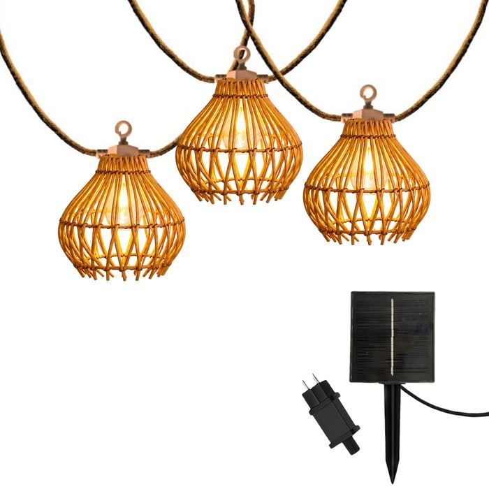 Guirlande solaire ROTILIA HYBRID 10 ampoules 8M