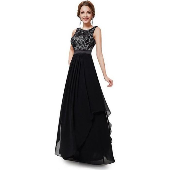 Robe De Soirée Longue Dentelle Femme Sexy En Mo