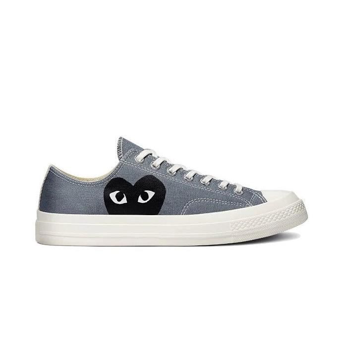 Converse Basket Converse x Comme des Garçons Play Low - Gris - CONVERSE - Textile