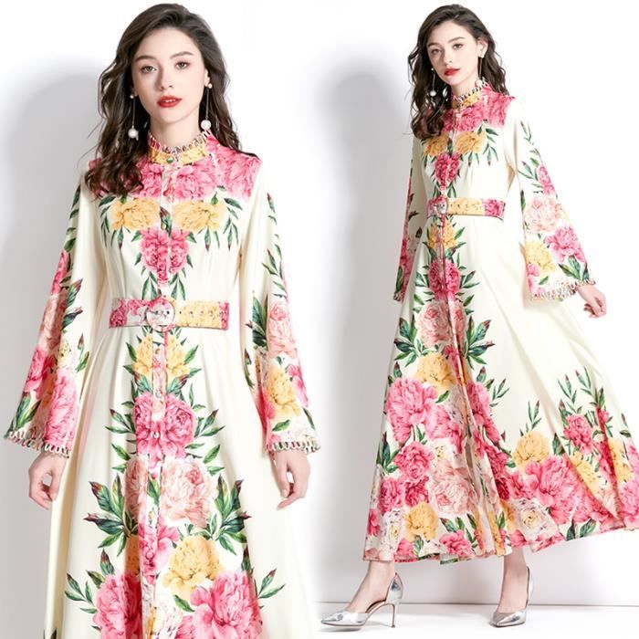 Robe D'été Femme Rayée Col V - Sans Manches, Style Rétro Décontracté, Avec Poches, Idéale Plage, Cocktail, Printemps/été